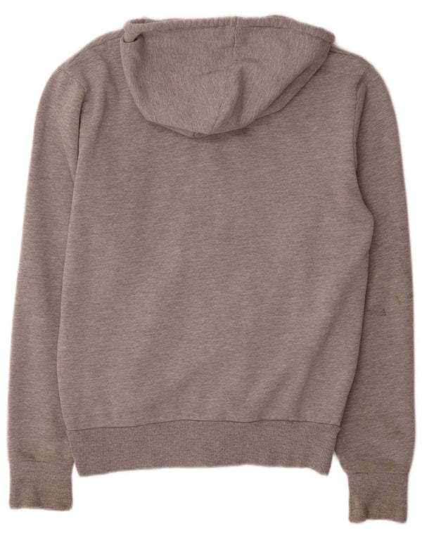 Ellesse Mens Zip Sudadera con capucha suéter pequeño gris