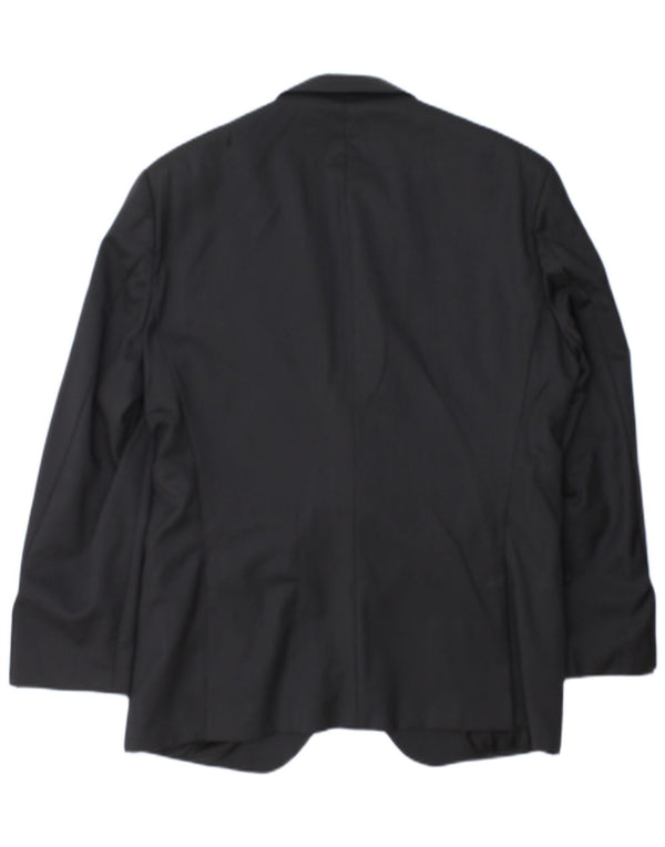 Hugo Boss Chaqueta tipo blazer entallada con 2 botones para hombre EU 52 XL Gris a rayas