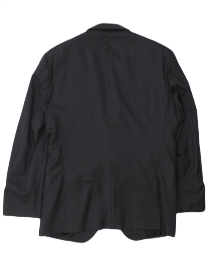 Hugo Boss Chaqueta tipo blazer entallada con 2 botones para hombre EU 52 XL Gris a rayas
