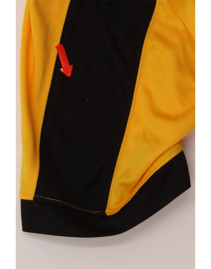Camiseta Nike Dri Fit para hombre Poliéster color block amarillo medio
