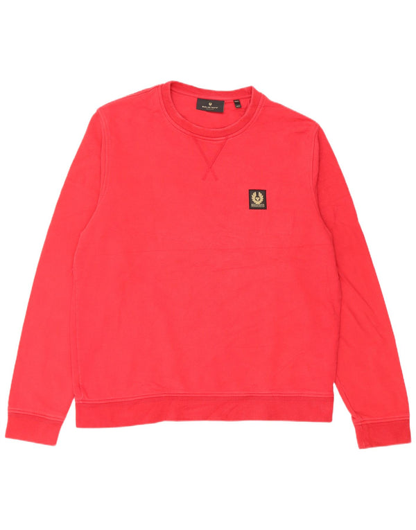 Belstaff Sudadera para hombre Jumper 2XL Algodón rojo