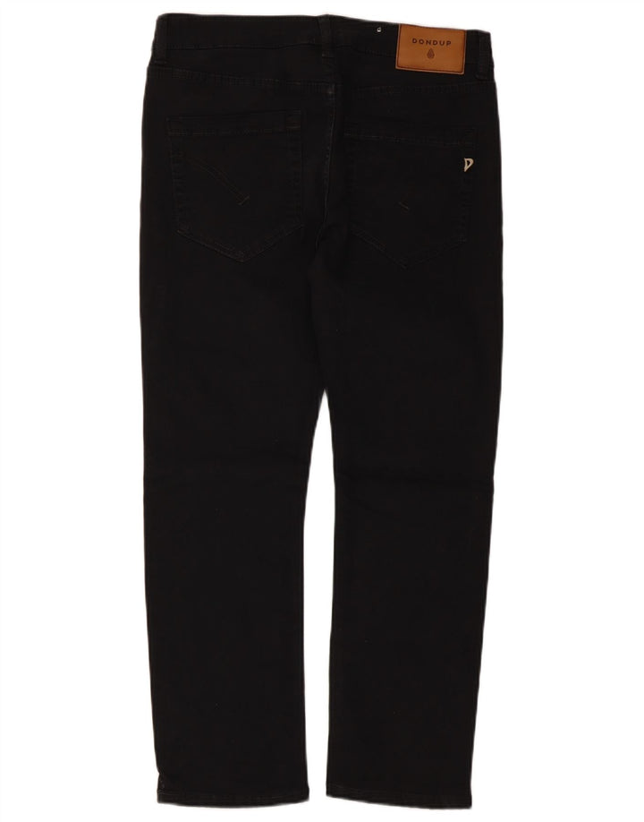 Vaqueros Dondup Mujer Cropped W27 L25 Algodón Negro