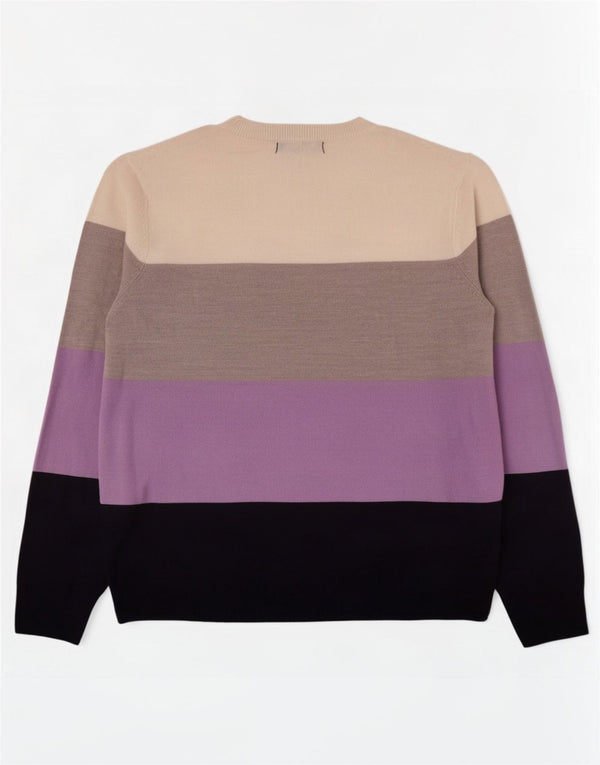 Marks & Spencer Jersey con cuello barco para mujer, talla 40, talla grande, multicolor