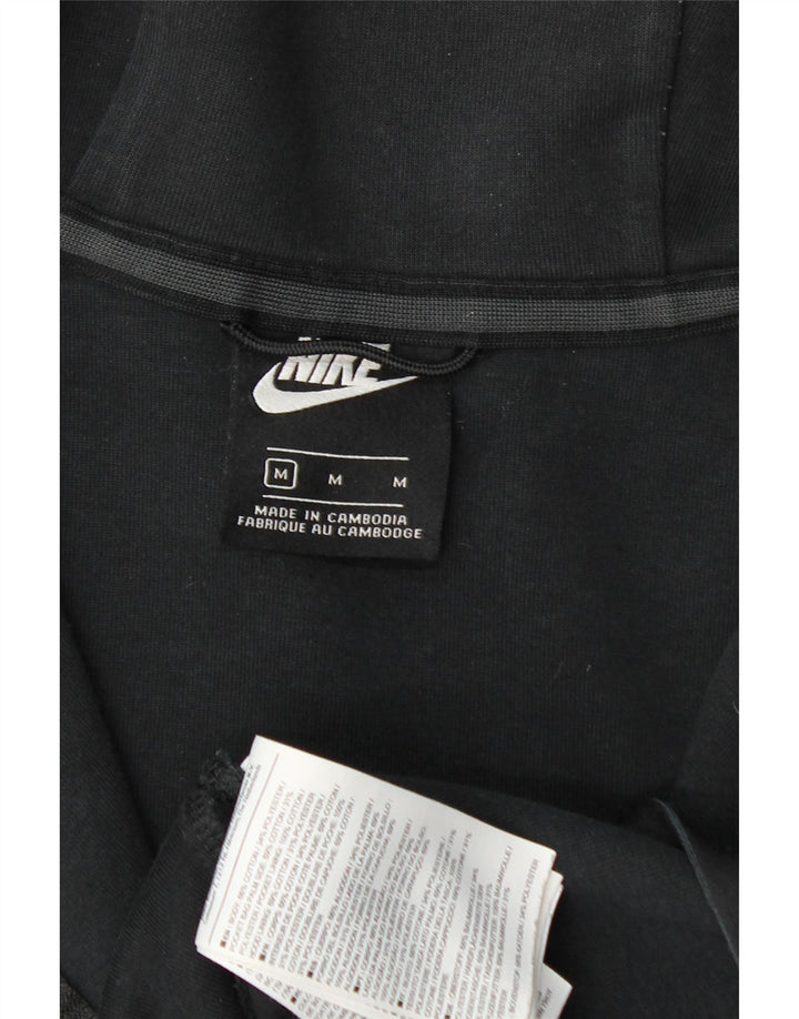 Nike - Sudadera con capucha y cremallera para hombre, tamaño mediano, algodón negro