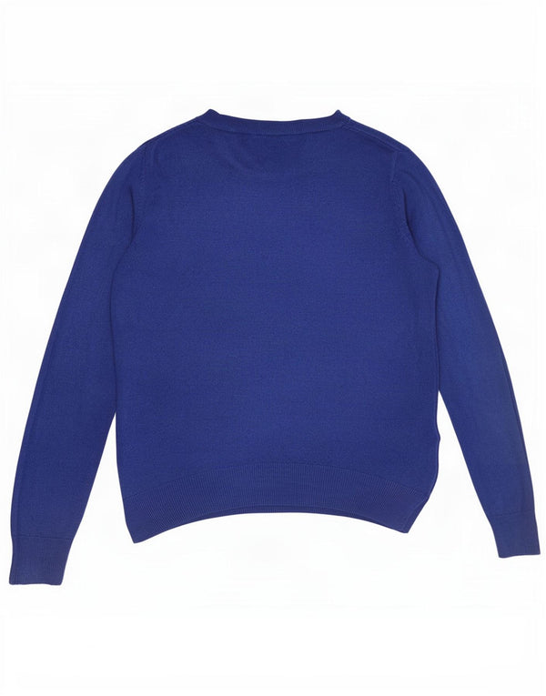 Marks & Spencer Jersey con Cuello Barco para Mujer UK 40 Acrílico Azul Medio
