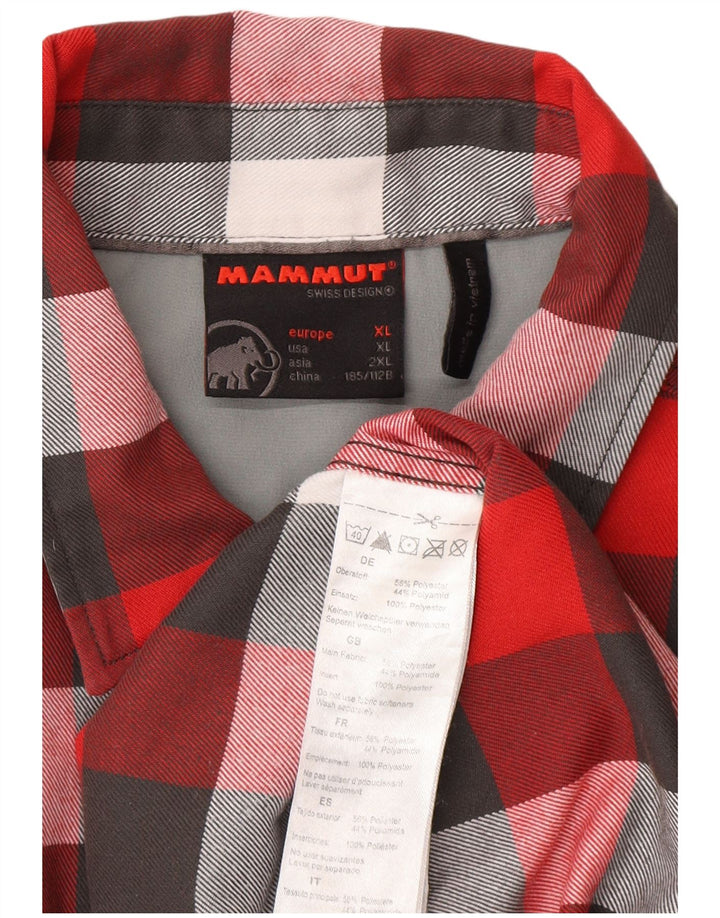 Mammut Camisa De Franela Hombre XL Cuadros Rojos Poliéster
