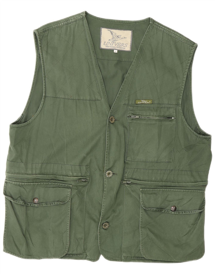 Univers Chaleco utilitario para hombre IT 54 2XL Verde