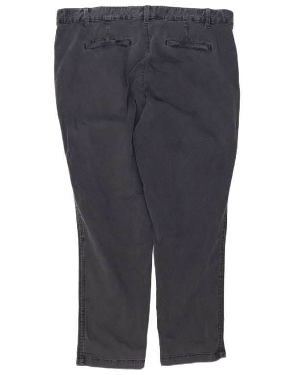 Pantalones chinos cónicos para mujer Gap UK 18 XL W36 L28 Algodón gris