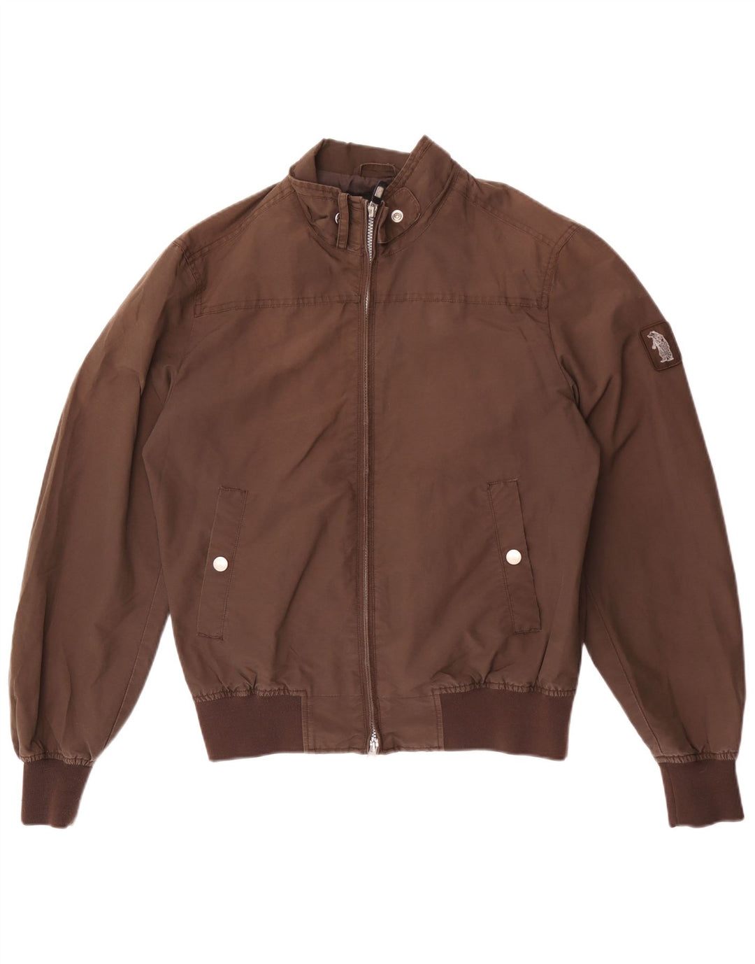 Refrigue Chaqueta Bomber para Hombre UK 40 Grande Nylon Marrón