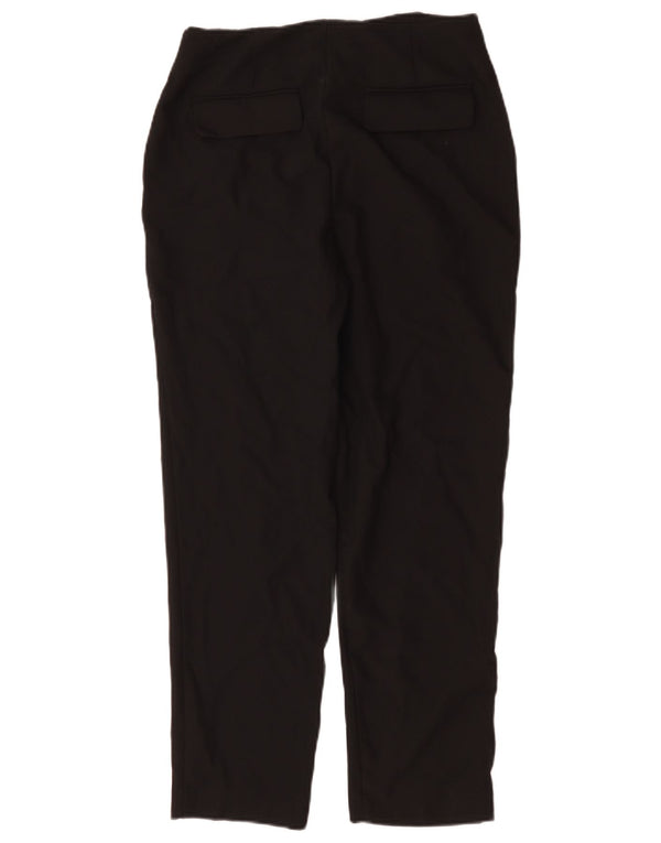 Zara Mujer Pantalones Chinos Slim De Cintura Alta Pequeño W27 L28 Poliéster Negro