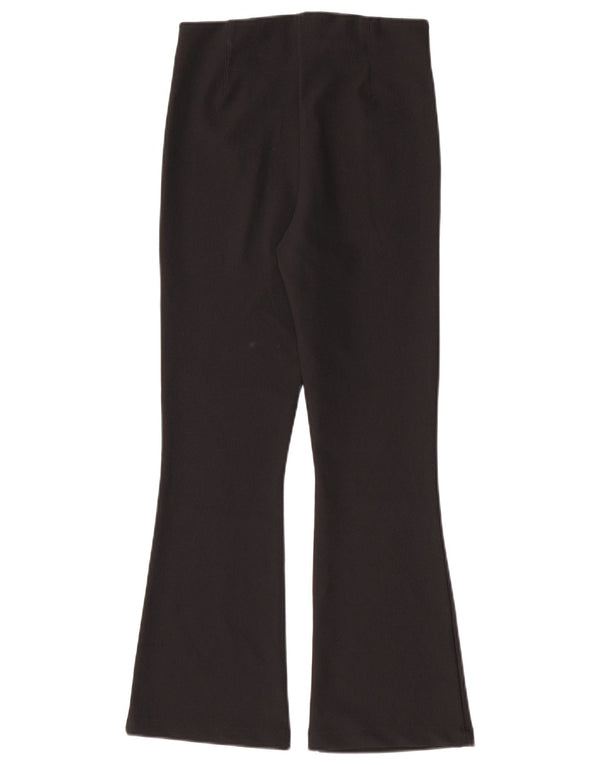 Zara Leggings acampanados para mujer UK 42 Mediano Poliéster negro