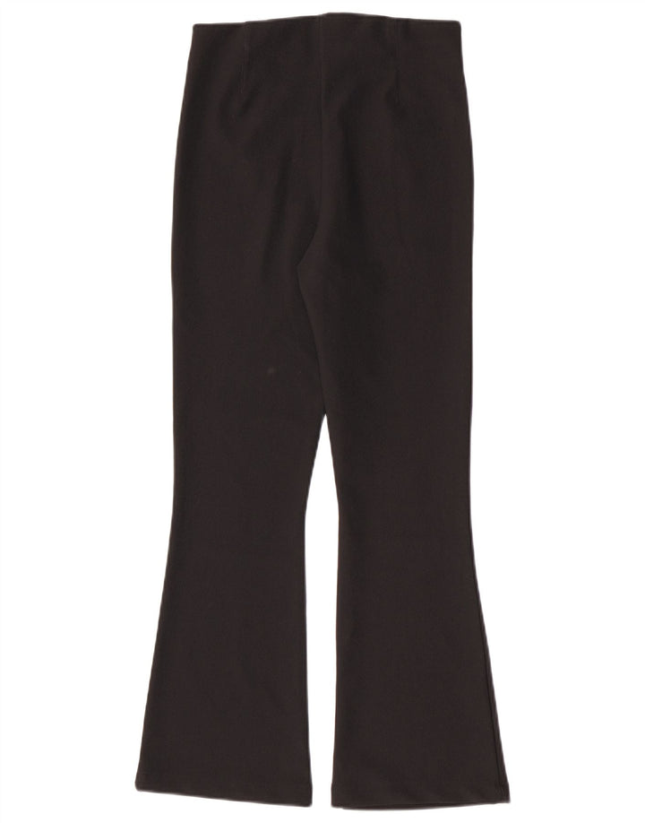 Zara Leggings acampanados para mujer UK 42 Mediano Poliéster negro