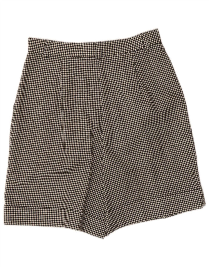 Pantalones cortos chinos superiores para mujer IT 42 Medium W28 Black Houndstooth