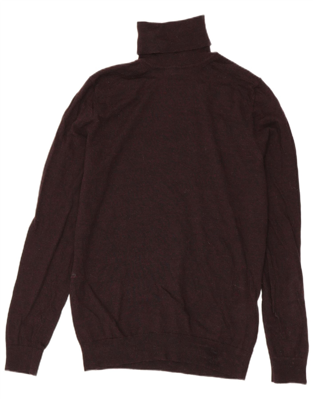 Jersey Reiss para hombre con cuello vuelto y lana en color burdeos medio