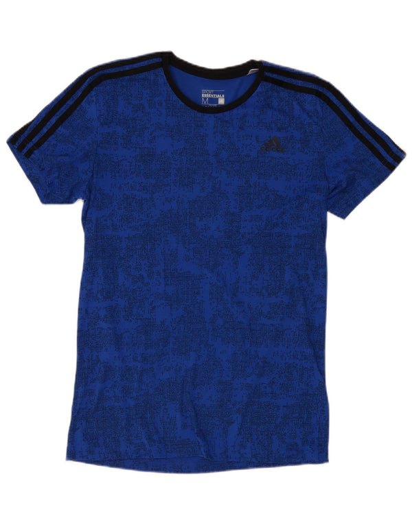 ADIDAS Camiseta Climalite para hombre Top poliéster de camuflaje azul medio