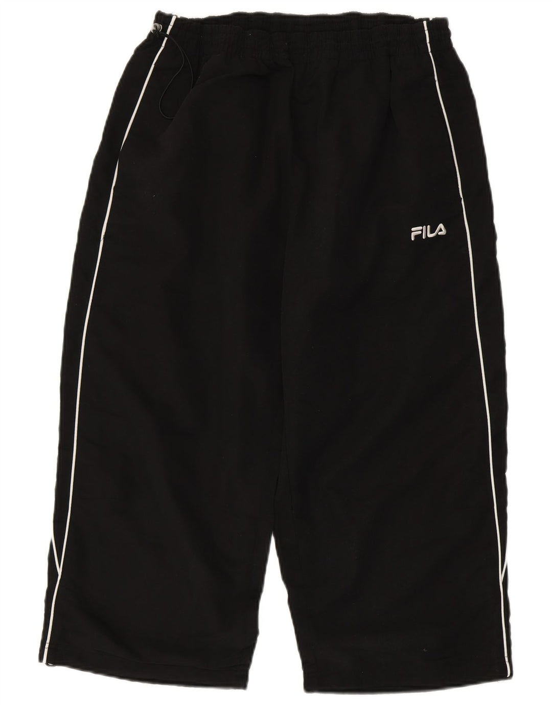 FILA Pantalones de chándal capri gráficos para hombre XL Poliéster negro