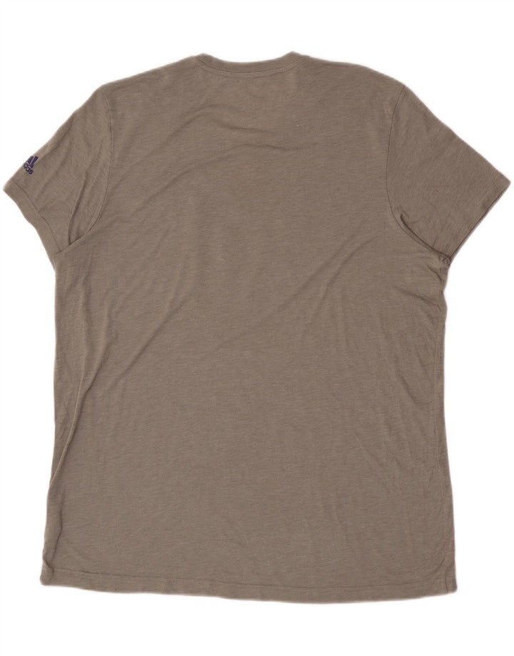 Adidas Mens Washington Huskies Graphic Camiseta Top 2XL Gris Poliéster