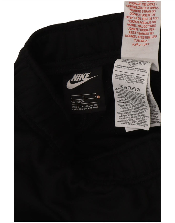 NIKE Pantalones de chándal para niño Joggers 12-13 años Grande Negro Poliéster