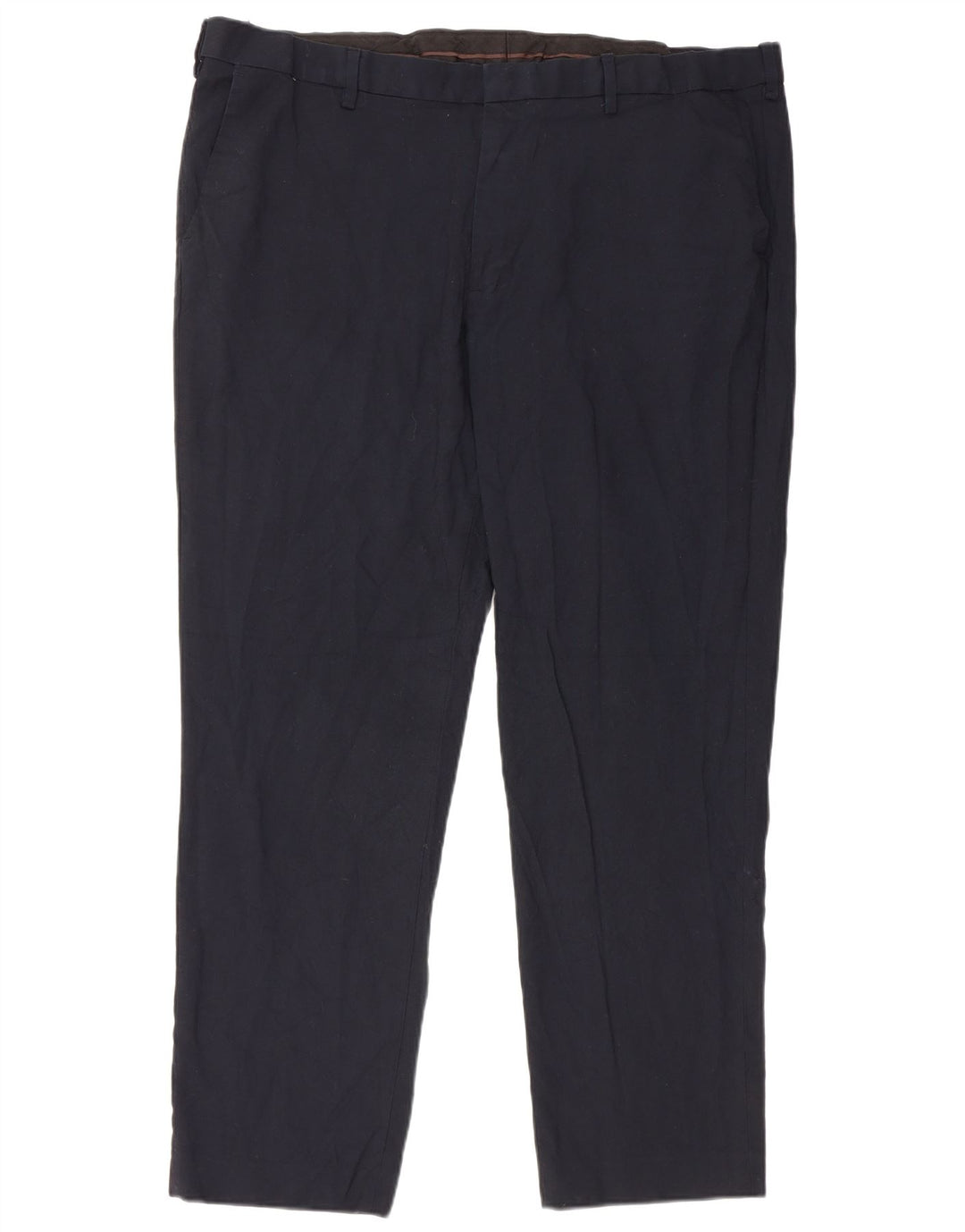 Marks & Spencer Pantalones casuales de corte regular para hombre W44 L31 Azul marino
