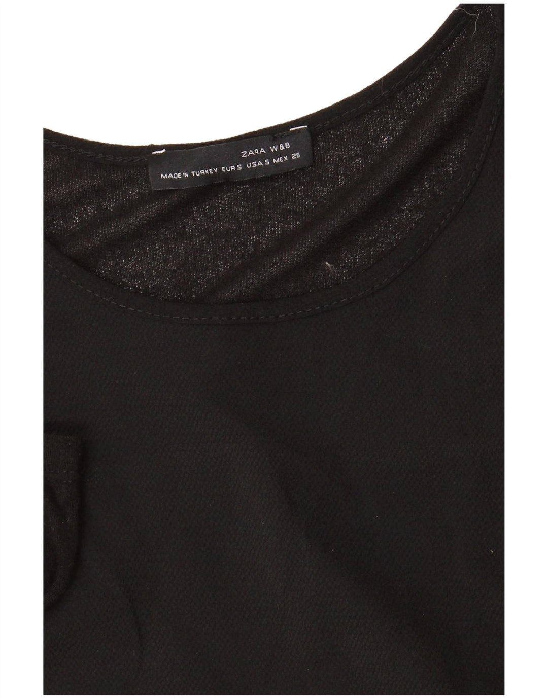 Zara Mujer Maxi Vestido De Manga Larga UK 40 Small Negro