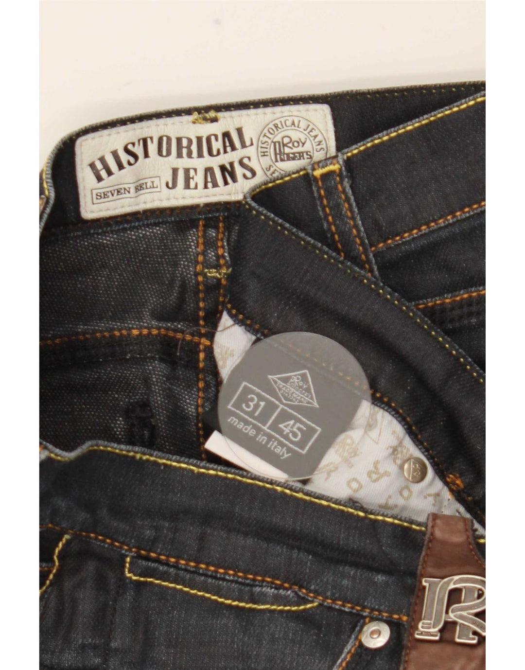 Roy Rogers Vaqueros ajustados para hombre W31 L32 Algodón azul marino