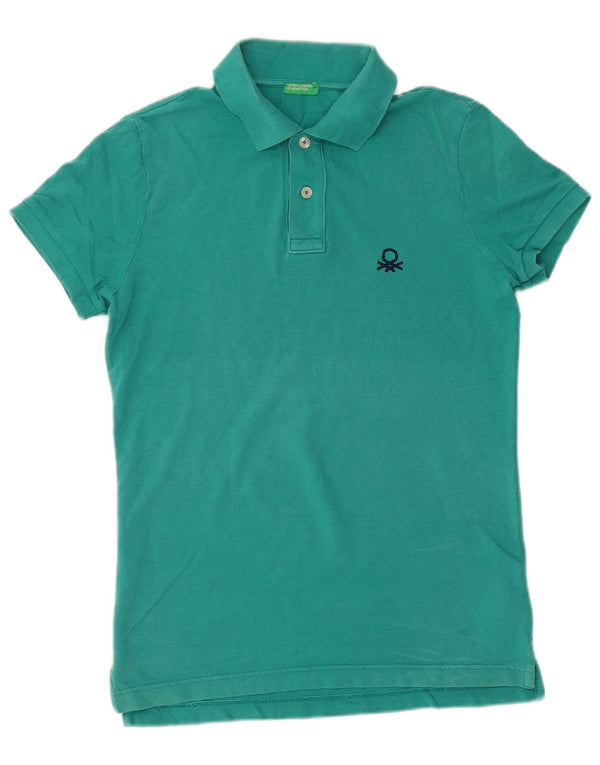 BENETTON Polo Hombre Algodón Verde Medio