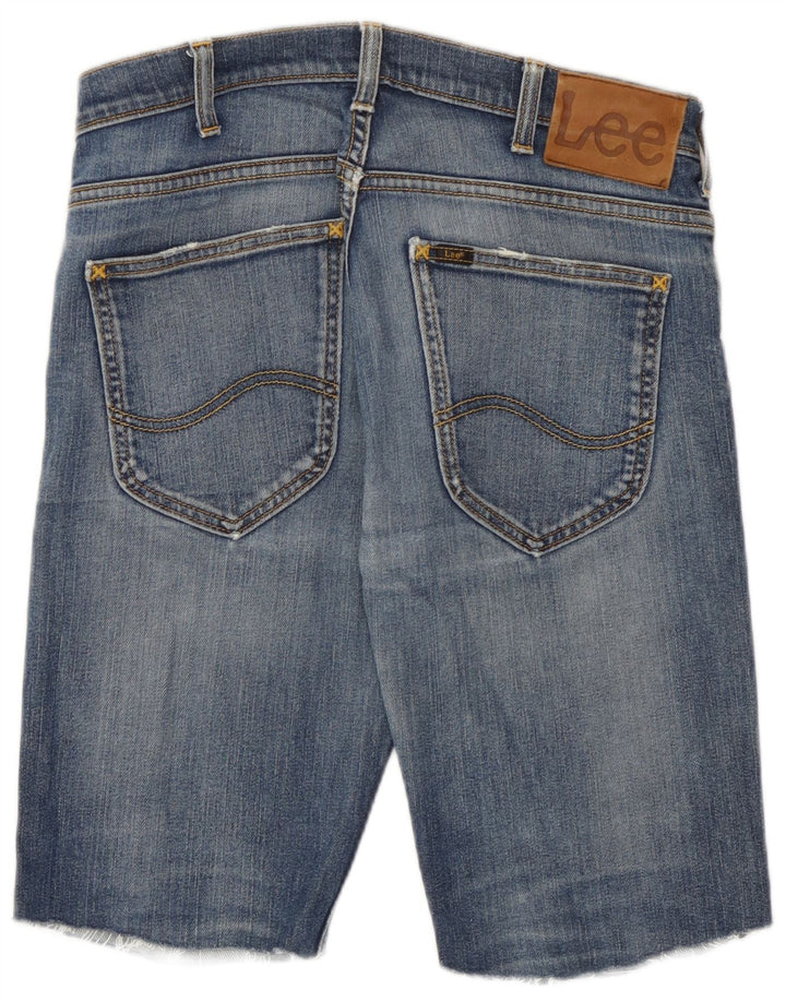 Lee Mens Powell Shorts De Mezclilla W30 Algodón Azul Medio
