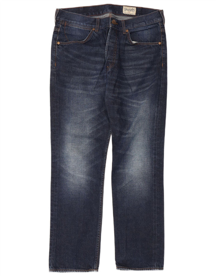 Wrangler Vaqueros rectos Ben para hombre W34 L32 Algodón azul