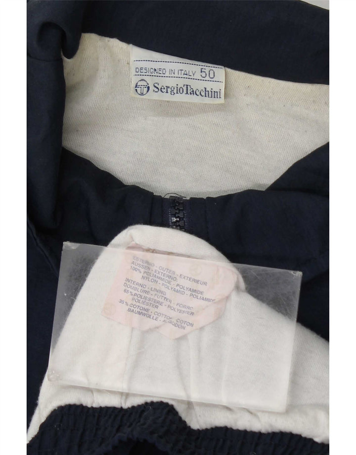 Sergio Tacchini Chaqueta de chándal para hombre IT 50 Medium Azul marino