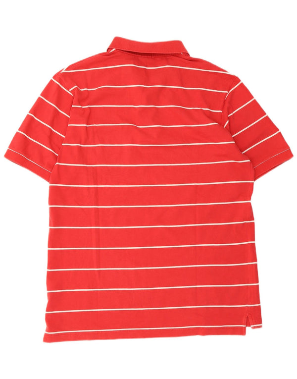 Conte of Florence Polo Slim Fit para Hombre 2XL Algodón a Rayas Rojas