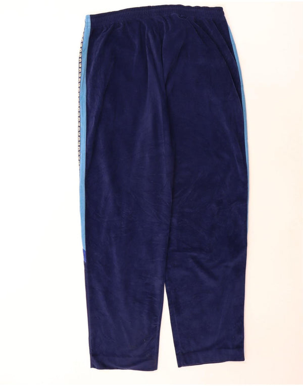 Diadora Pantalón de chándal gráfico para hombre IT 56 XL Azul marino Colorblock