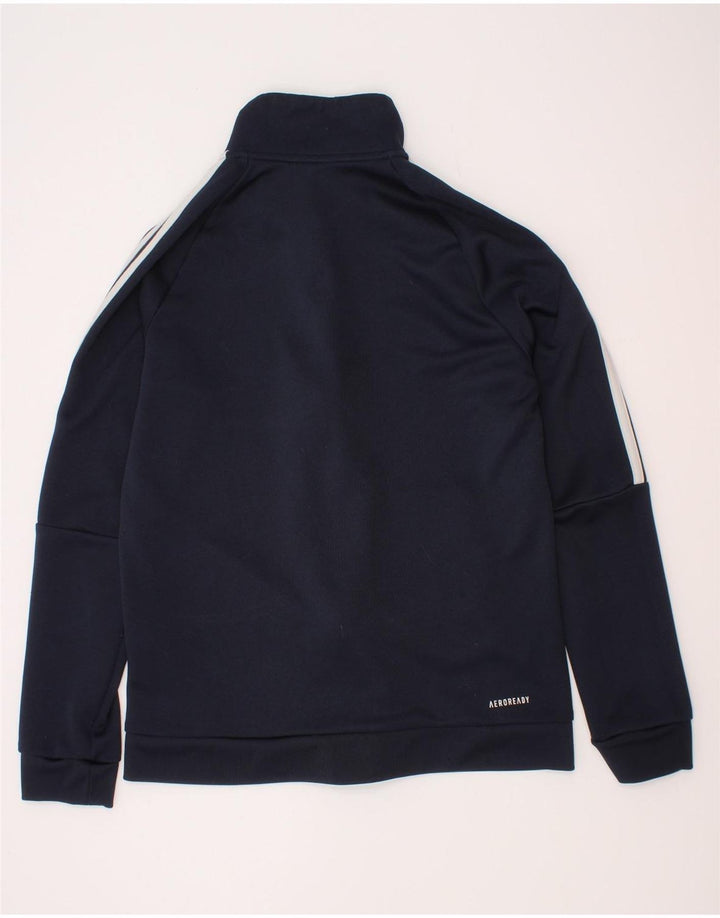Adidas Chicos Aeroready Chándal Top Chaqueta 11-12 Años Azul Marino Poliéster