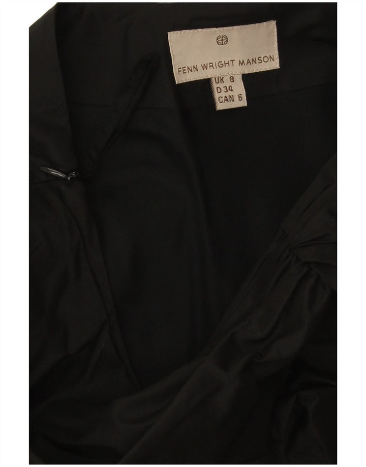 Fenn Wright Manson Falda asimétrica para mujer UK 8 Small W26 Negro