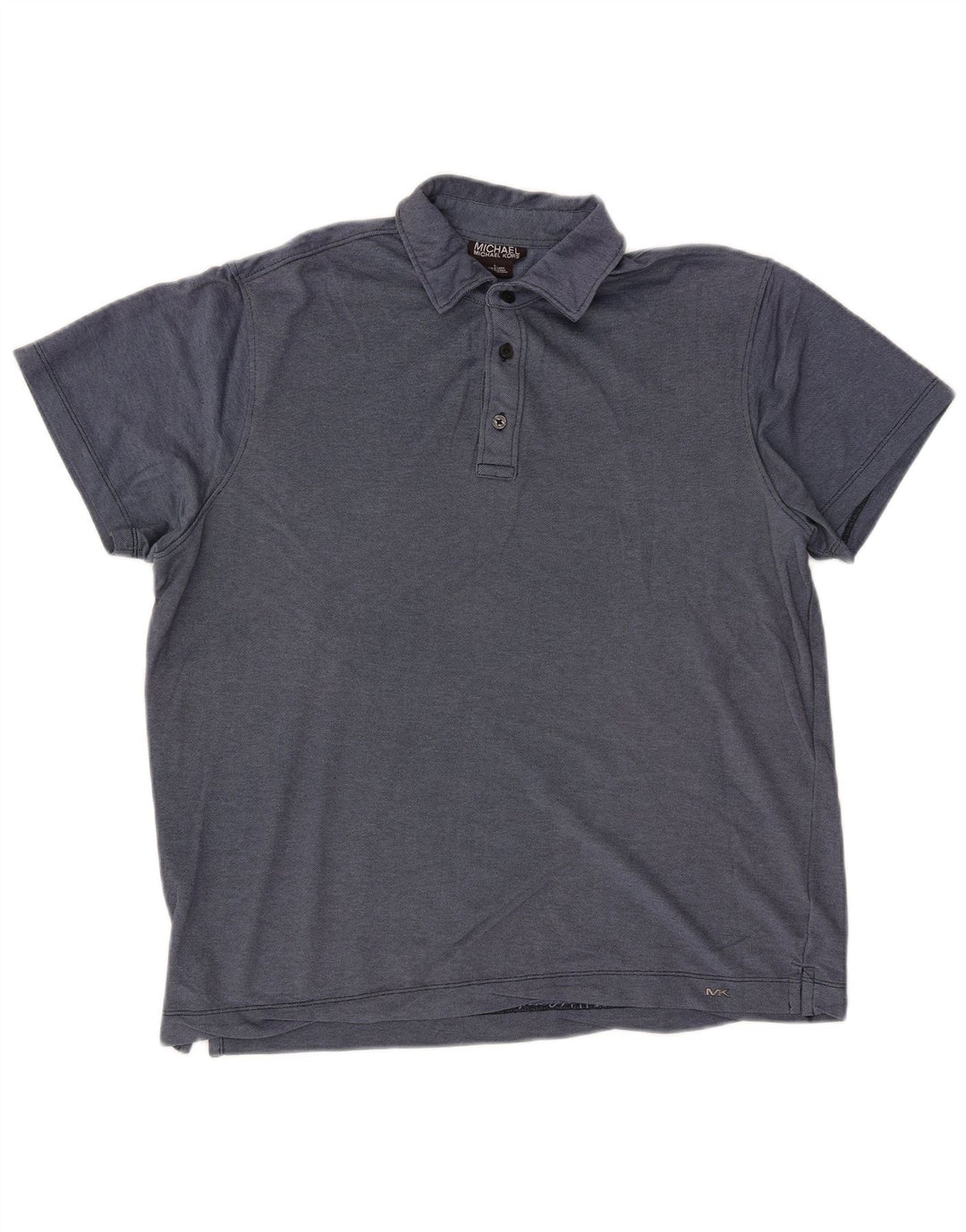 MICHAEL KORS Polo para hombre grande azul marino algodón