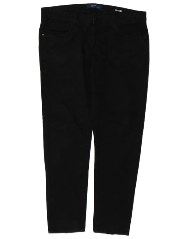 Zara Vaqueros Slim para Hombre EU 46 XL W36 L31 Negro