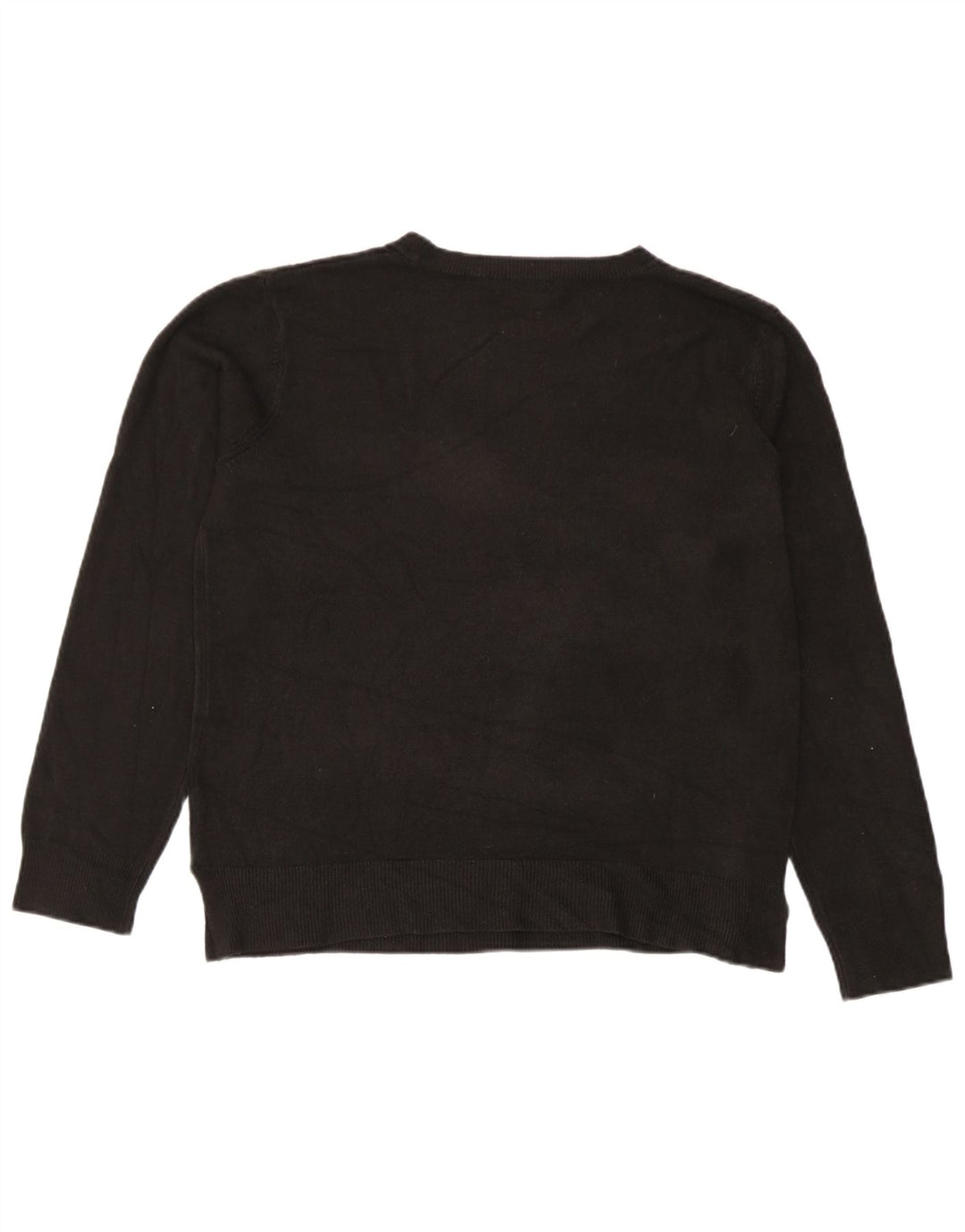 Marks & Spencer - Jersey de cuello redondo para mujer, talla 40, talla mediana, acrílico negro