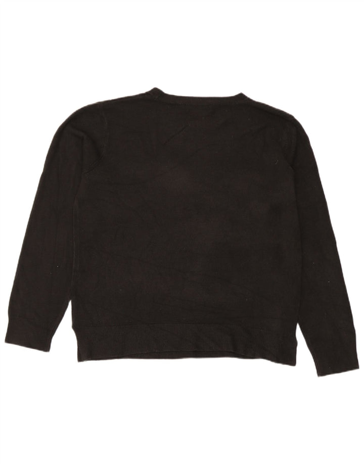 Marks & Spencer - Jersey de cuello redondo para mujer, talla 40, talla mediana, acrílico negro