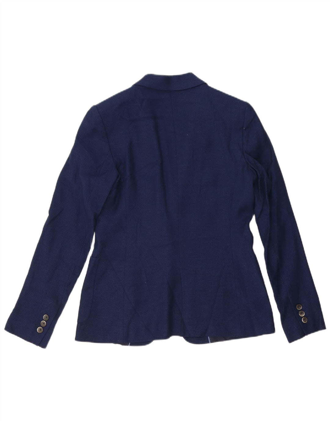 Massimo Dutti Chaqueta Blazer 1 Botón Mujer EU 38 Medio Azul Marino Viscosa