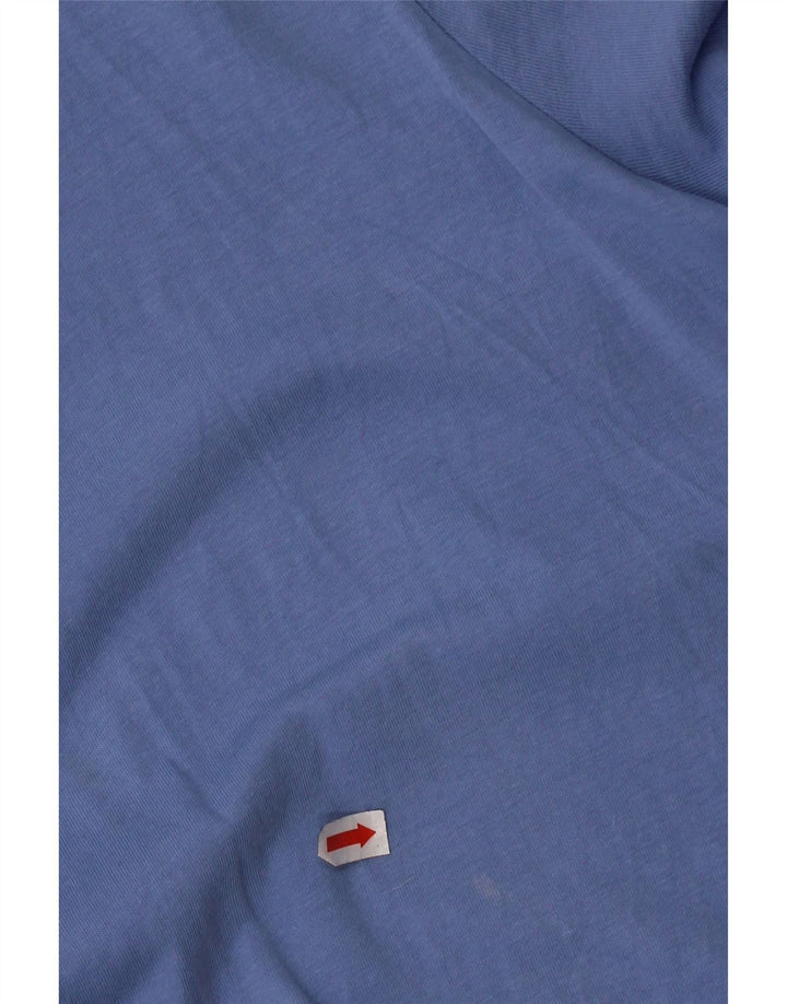 Zara Mujer Vestido Burbuja UK 46 Grande Algodón Azul
