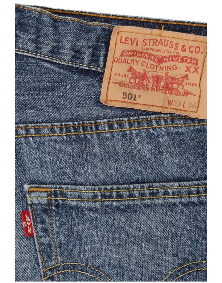 Levi's Hombre 501 Vaqueros Rectos W33 L27 Azul