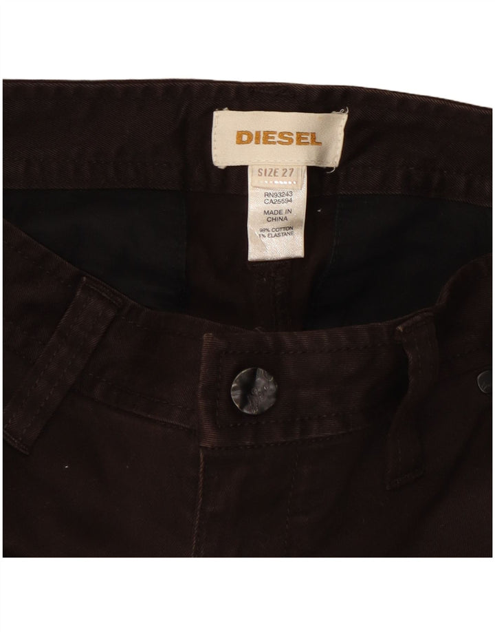 Diesel Mujer Bootcut Jeans W27 L34 Algodón Negro
