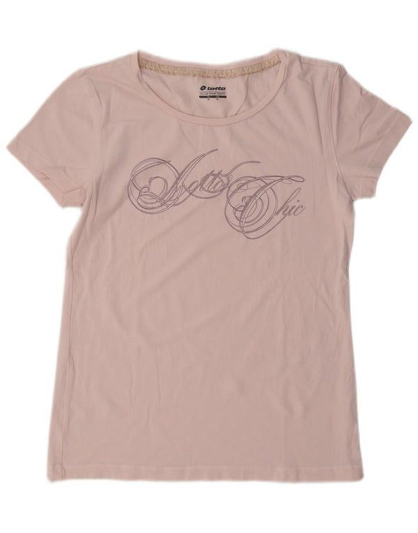 Lotto - Camiseta gráfica para mujer, talla 40, XL, color rosa
