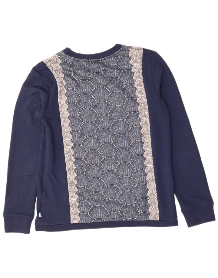 ADIDAS Sudadera gráfica para mujer Jumper UK 14 Mediano Azul marino Geométrico