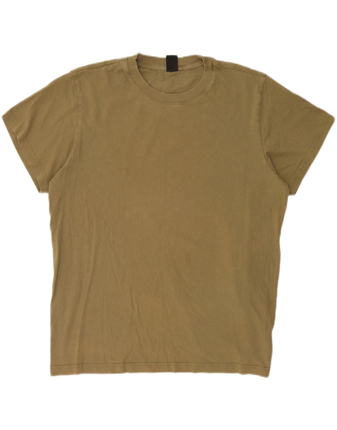 G-Star Hombre Camiseta Top Large Khaki Cotton