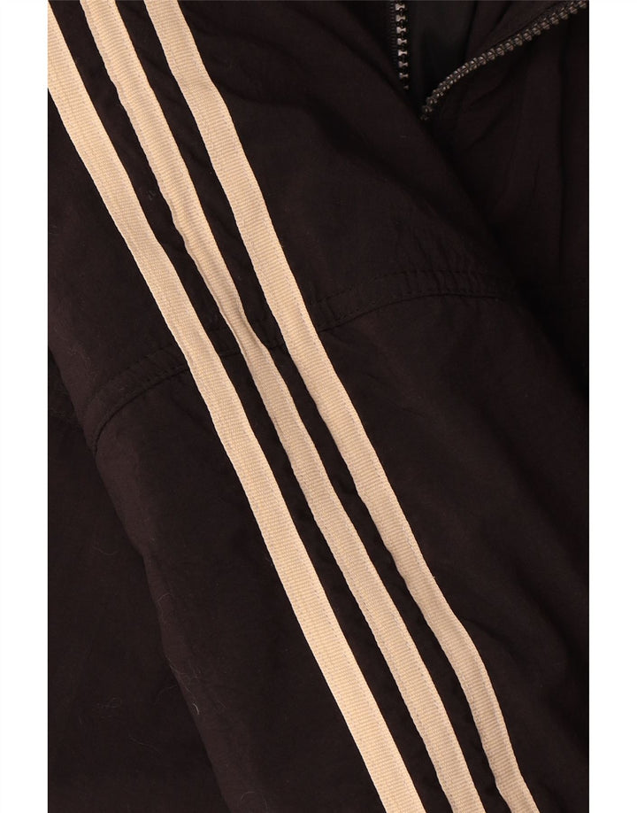 Adidas Chaqueta cortavientos gráfica para hombre UK 40/42 Medium Black Colourblock