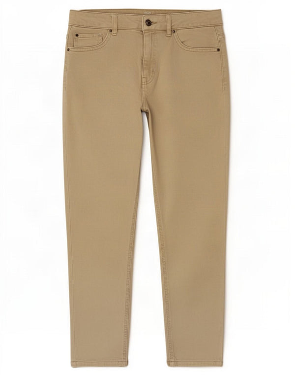 Marks & Spencer Pantalones Casuales Cortos para Mujer UK 12 Medium W30 L25 Beige