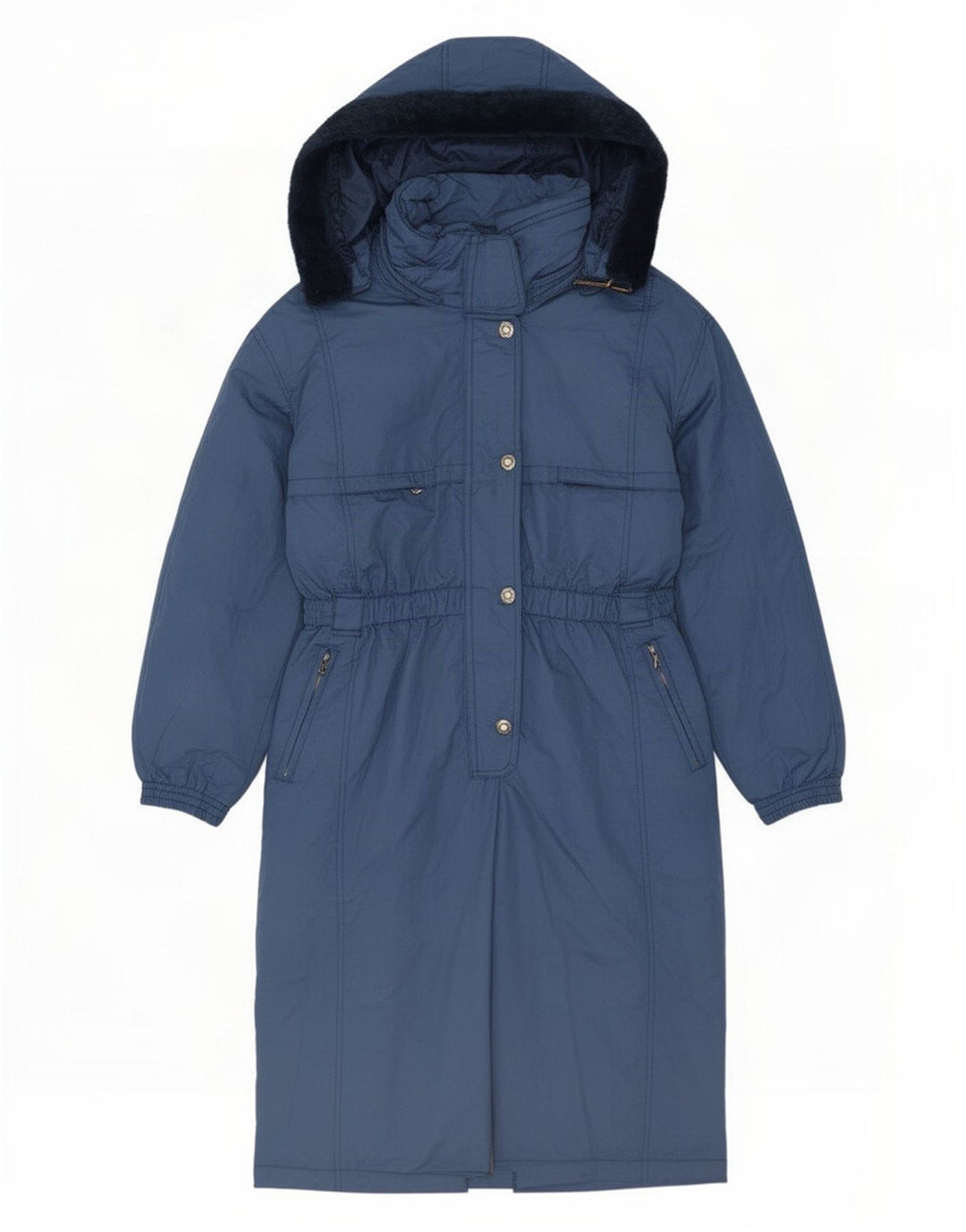 MC Kee's Mono de esquí extragrande con capucha para mujer, talla 40, talla grande, poliamida azul