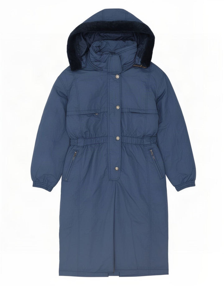 MC Kee's Mono de esquí extragrande con capucha para mujer, talla 40, talla grande, poliamida azul