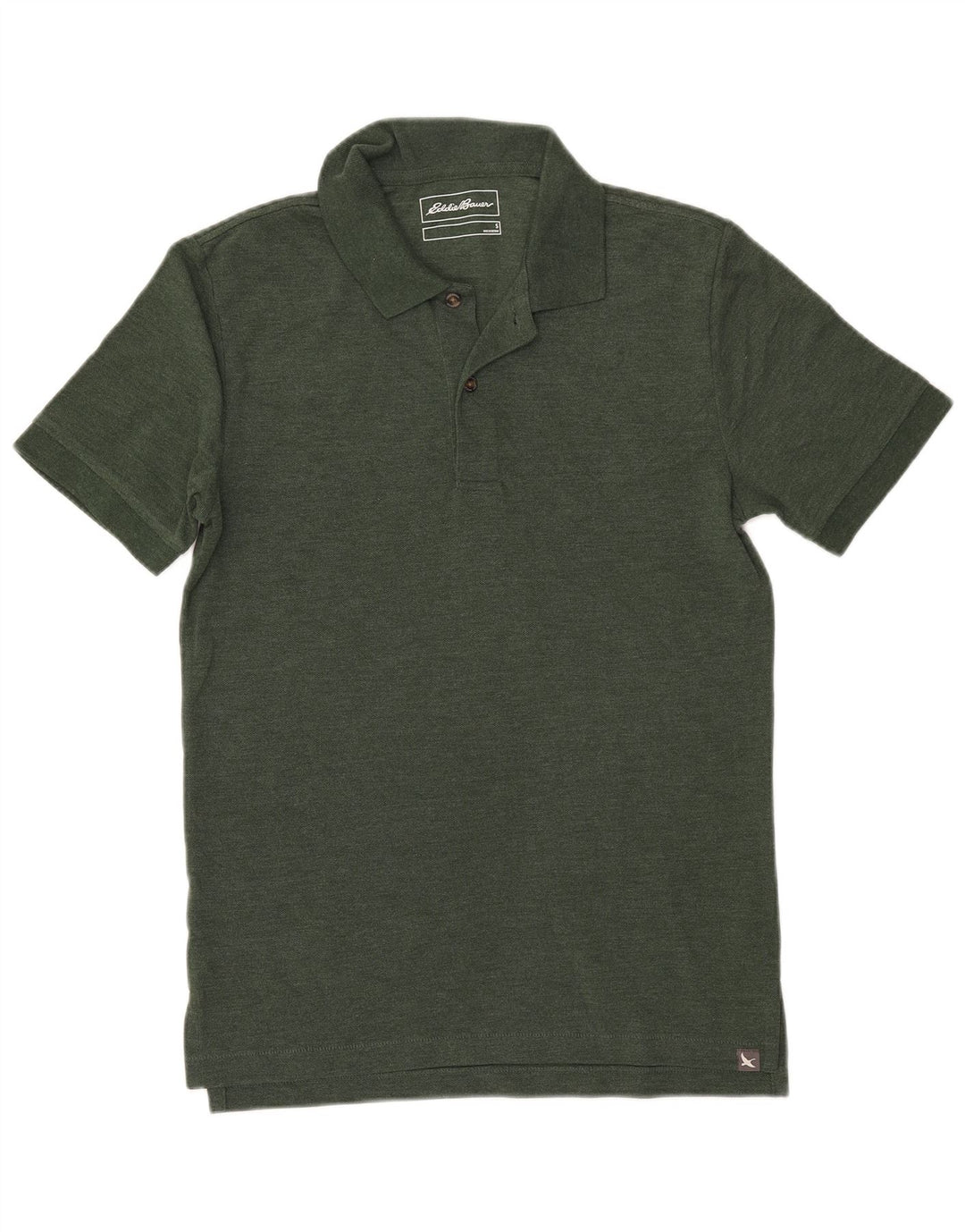 EDDIE BAUER Polo Hombre Pequeño Algodón Verde
