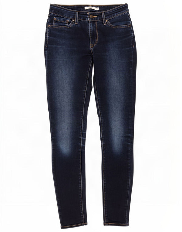 Levi's Mujer 711 Skinny Jeans W26 L30 Algodón Azul Marino